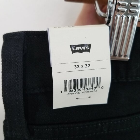 NWT Levi's 725 High Rise Bootcut Black Tab Stretch Jeans Black Size 33 - Picture 7 of 8